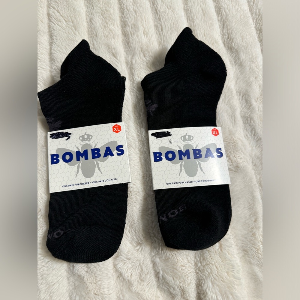Lot of Two Bombas Men’s Size XL Solid Black Ankle So…